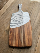 Load image into Gallery viewer, Silver and White Charcuterie Board