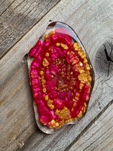 Load image into Gallery viewer, Hot Pink Agate Coasters- Set of 4