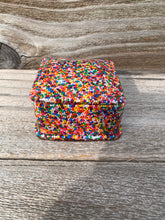 Load image into Gallery viewer, Resin Sprinkle Trinket Box - Square