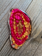 Load image into Gallery viewer, Hot Pink Agate Coasters- Set of 4