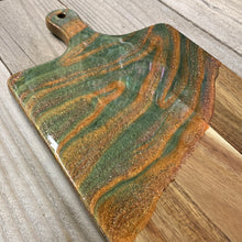 Load image into Gallery viewer, Green and Copper Charcuterie Board