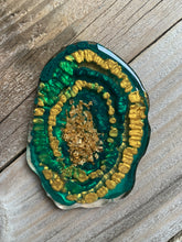 Load image into Gallery viewer, Bright Green Agate Coasters- Set of 4