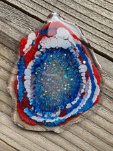 Load image into Gallery viewer, Red, White, and Blue Agate Coasters- Set of 4