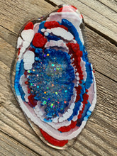 Load image into Gallery viewer, Red, White, and Blue Agate Coasters- Set of 4