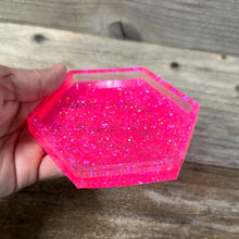 Load image into Gallery viewer, Coaster- Hot Pink Glitter
