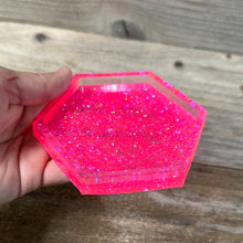 Load image into Gallery viewer, Coaster- Hot Pink Glitter

