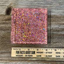 Load image into Gallery viewer, Coaster- Rose Pink Glitter
