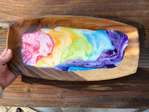 Wood Rainbow Tray