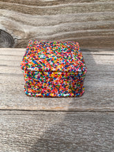 Load image into Gallery viewer, Resin Sprinkle Trinket Box - Square
