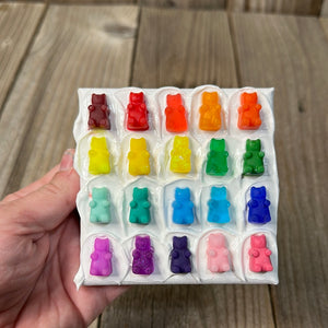 Acrylic Mini- Bright Gummy Bears & Frosting