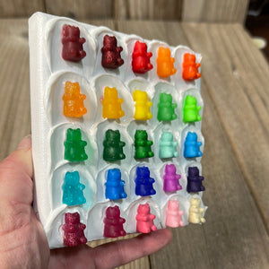 Acrylic 5x5- Bright Gummy Bears & Frosting