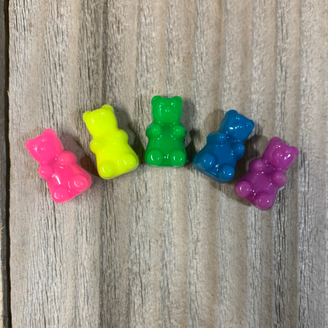 Gummy Bear Shoe Charms- Neon