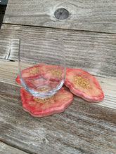 Load image into Gallery viewer, Pink Agate coasters
