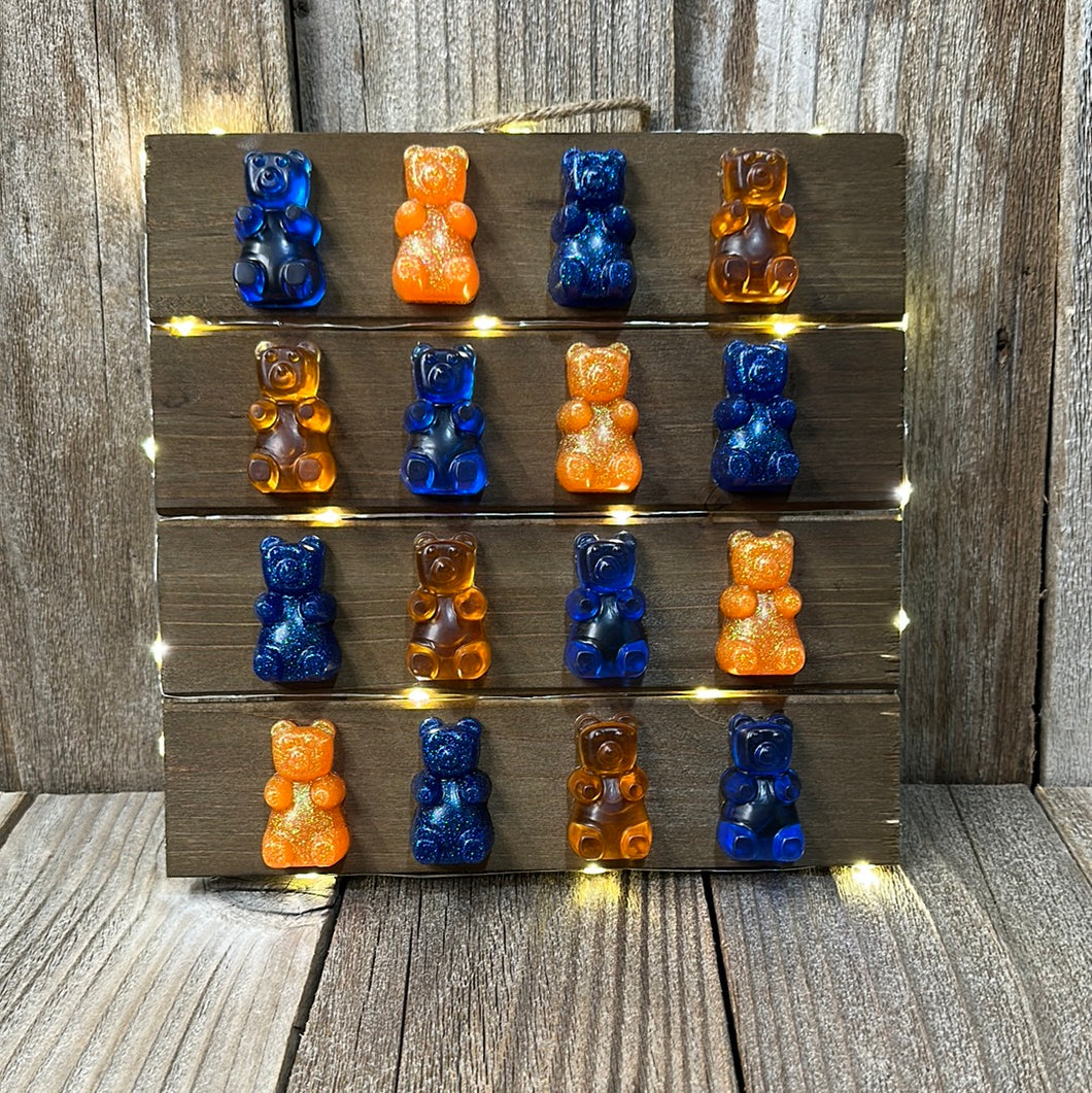 Glowing Gummy Bears- Blue and Orange