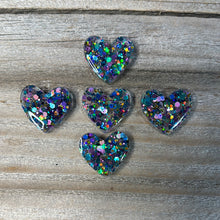 Load image into Gallery viewer, Glitter Heart Magnets
