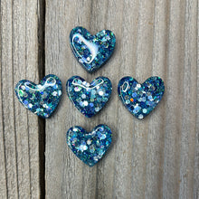 Load image into Gallery viewer, Glitter Heart Magnets
